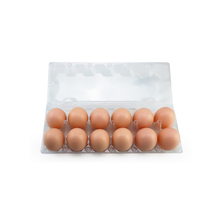 12 Holes Plastic Clear Chicken Egg Tray Packaging Boxes Storage Container For Refrigerator